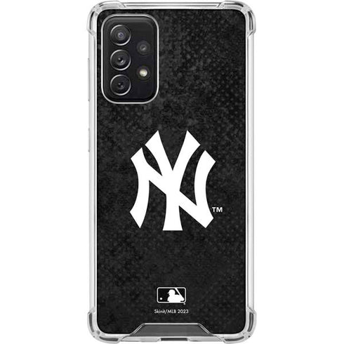 MLB New York Yankees Dark Wash Galaxy A72 5G Clear Case